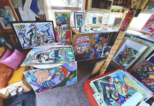 Tree house studio di Nikola Brlečić, Pittura in vendita su Singulart