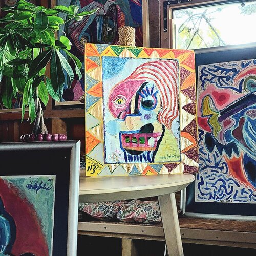 Tree house studio di Nikola Brlečić, Pittura in vendita su Singulart