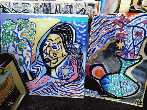 Tree house studio par Nikola Brlečić, Peinture en vente sur Singulart