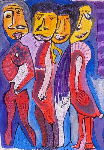 Swingers von Nikola Brlečić, Malerei kaufen auf Singulart