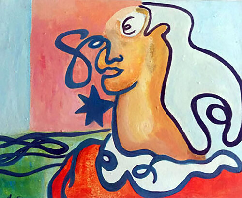 Circus Star par Margarida de Araújo, Peinture en vente sur Singulart