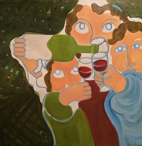 "Drinking, Really" by Margarida de Araújo, Painting for Sale on Singulart