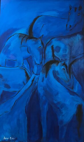 Stud and His Six Pack by Reine River, Painting for Sale on Singulart