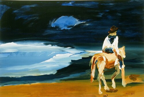 California Cowgirl par Reine River, Peinture en vente sur Singulart