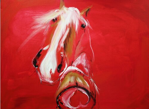 Heart Stomping par Reine River, Peinture en vente sur Singulart