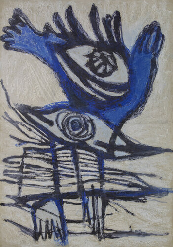 Blue Utopia van Bita Masoumi, Werk op papier te koop op Singulart