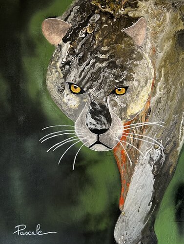 Instinct doré van Pascale Haeberle Rinck, Schilderij te koop op Singulart