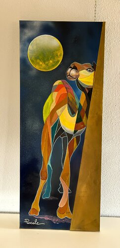 Gardien de lune by Pascale Haeberle Rinck, 絵画 for Sale on Singulart