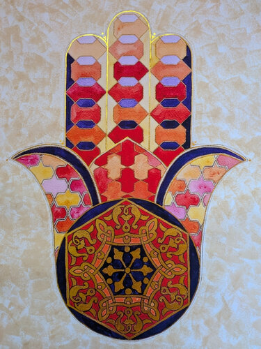 Hamsa van MarLise Vernet, Werk op papier te koop op Singulart