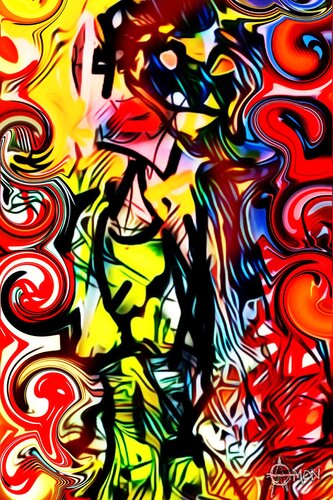 Swirling Spectrum of Humanity 1/50 Limited Edition Print by AMON VESELITS, Digital for Sale on Singulart