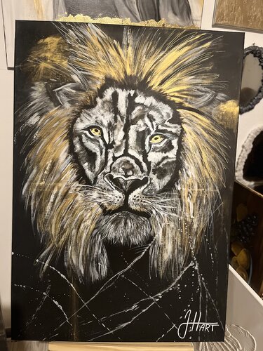 Lion di Jessica Harisova, Pittura in vendita su Singulart