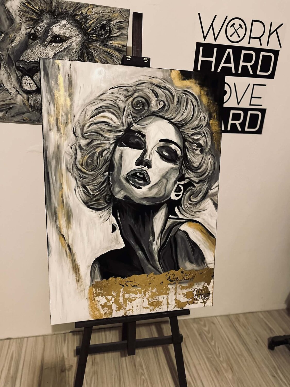 Marilyn Monroe Jessica Harisova Original painting for sale
