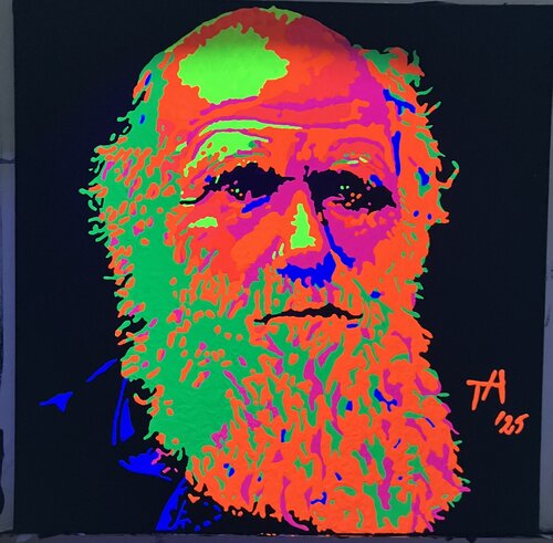 Charles Darwin by Tanja Arnold, Painting for Sale on Singulart