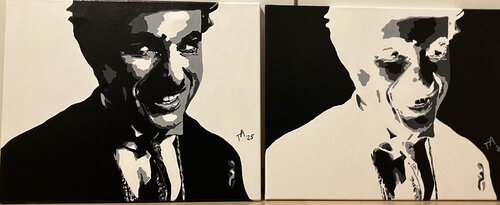 Chaplin Ensemble de Tanja Arnold, Pintura a la venta en Singulart