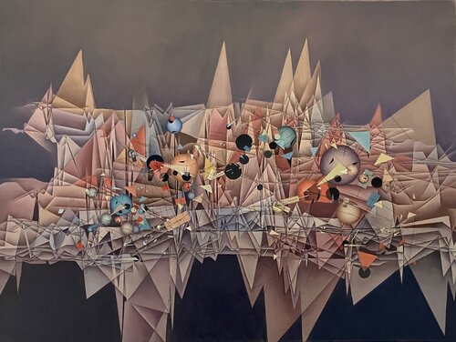 Von heute auf morgen. Variationen über ein Thema von Arnold Schönberg by Hans-Christian Harten, Painting for Sale on Singulart