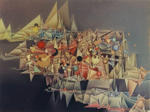 "Von heute auf morgen": Variationen über ein Thema von Schönberg by Hans-Christian Harten, Painting for Sale on Singulart