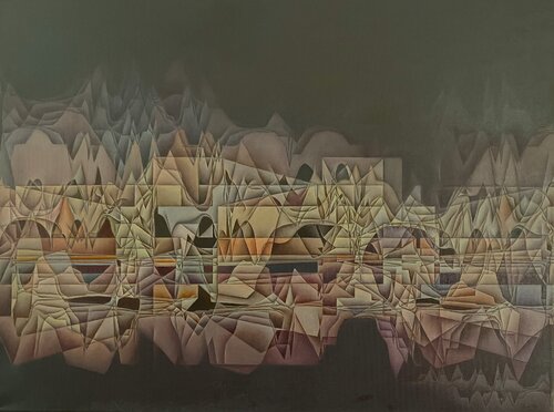 Studie zu Bachs "Kunst der Fuge" (III) by Hans-Christian Harten, Painting for Sale on Singulart