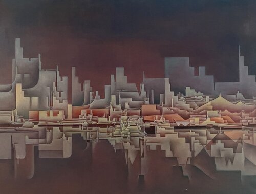 Ich habe genug", Studie zu Bach (II) by Hans-Christian Harten, Painting for Sale on Singulart