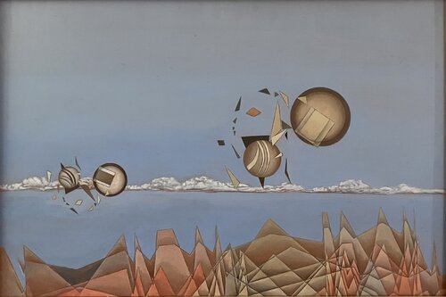 L'Alouette Lulu/Die Heidelerche. Studie zu Olivier Messiaen. by Hans-Christian Harten, Painting for Sale on Singulart