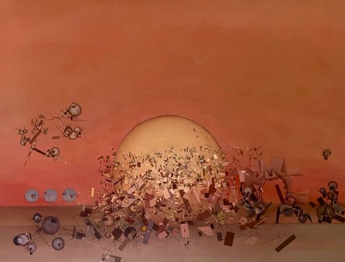 Poème de feu - prometheische Phantasie di Hans-Christian Harten, Pittura in vendita su Singulart