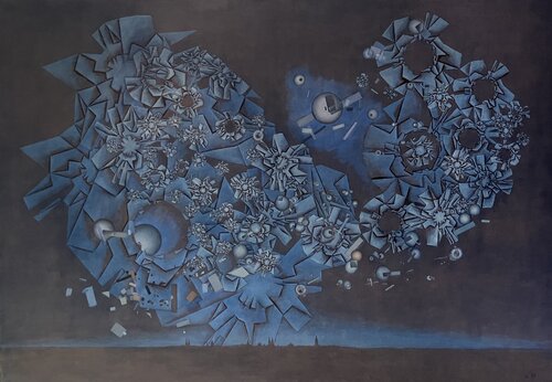 Meteoritensturm par Hans-Christian Harten, Peinture en vente sur Singulart