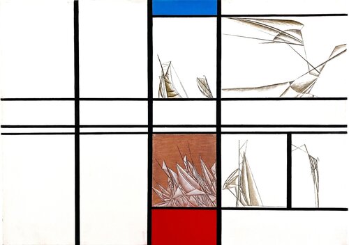 "Maritimer Konstruktivismus" par Hans-Christian Harten, Peinture en vente sur Singulart