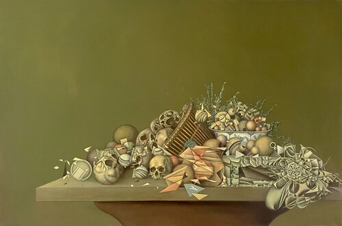 Vanitas-Stillleben by Hans-Christian Harten, Painting for Sale on Singulart
