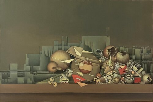 Geometrisches Stillleben by Hans-Christian Harten, Painting for Sale on Singulart