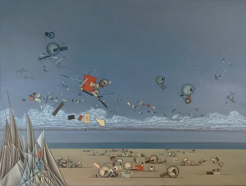 Strandleben (II) de Hans-Christian Harten, Pintura a la venta en Singulart