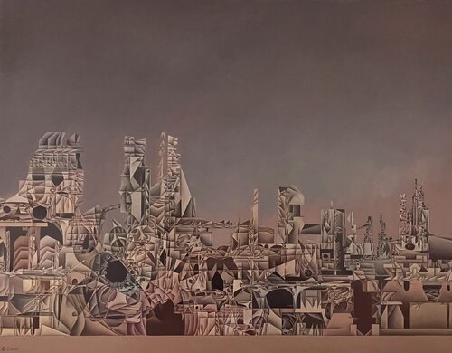 Ruinenstadt (I) van Hans-Christian Harten, Schilderij te koop op Singulart