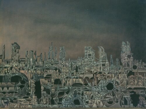 Ruinenstadt (II) van Hans-Christian Harten, Schilderij te koop op Singulart
