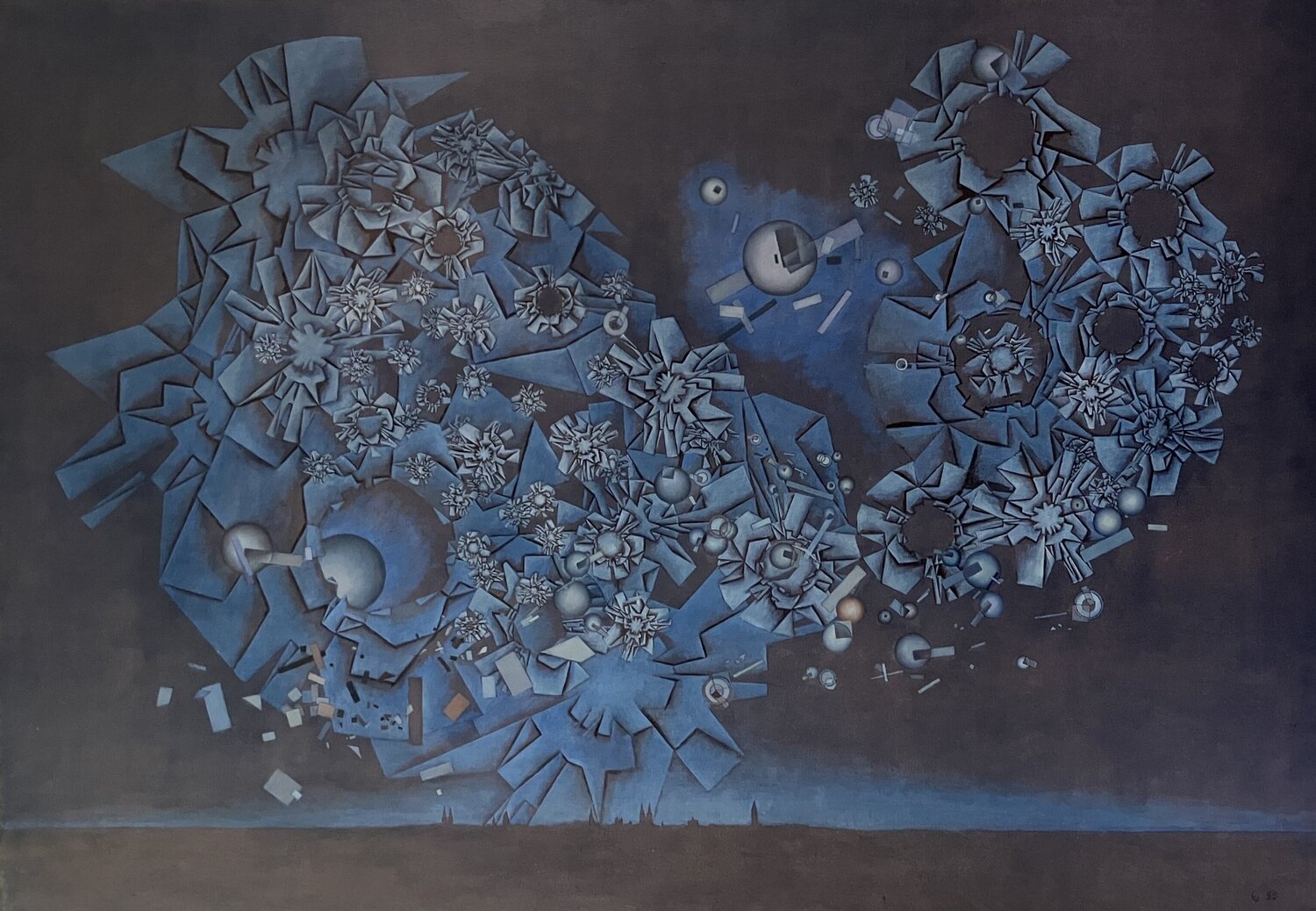 Meteoritensturm Hans-Christian Harten Original painting for sale