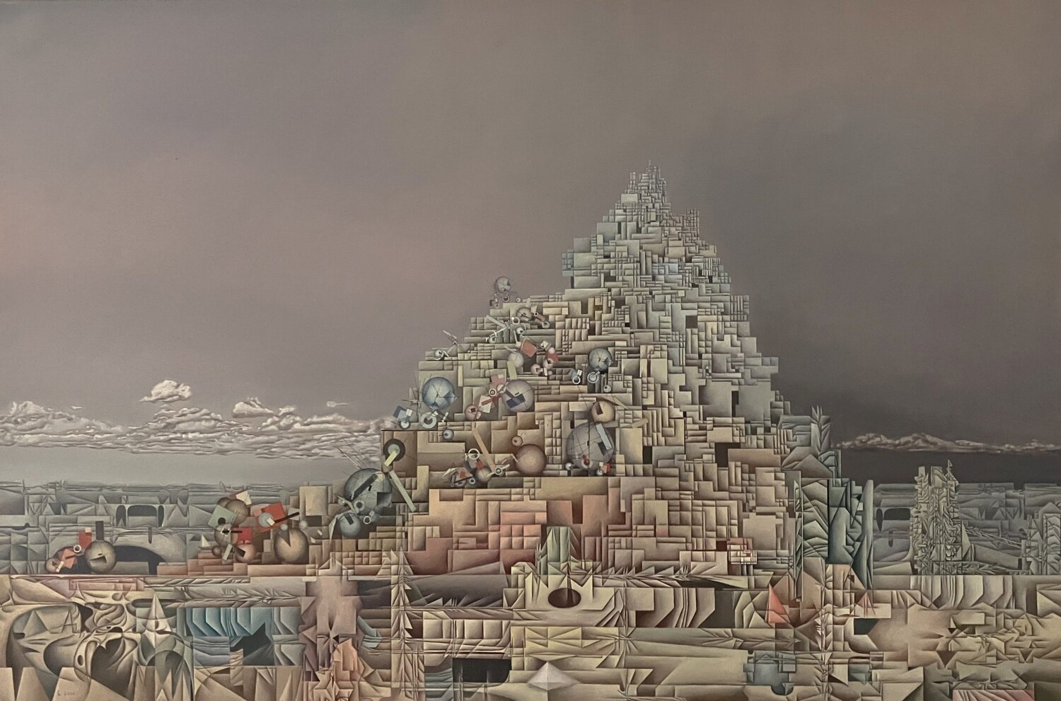 Turmbau Hans-Christian Harten Origineel schilderij te koop