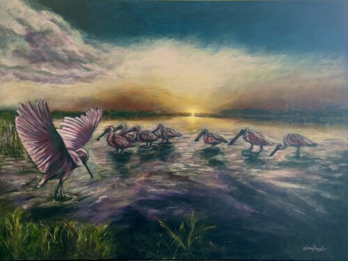 Harmony in the Last Glow by Jenn Royster, 絵画 for Sale on Singulart