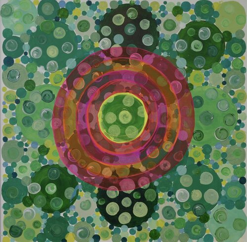 Pink Eye by kara kolenik, Painting for Sale on Singulart