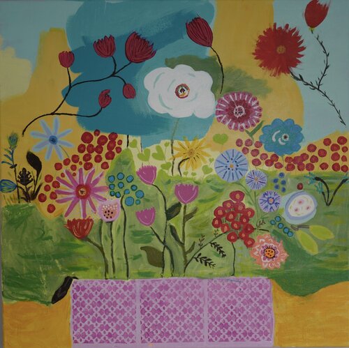 Flower Box by kara kolenik, Painting for Sale on Singulart