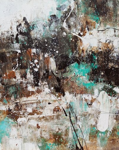 Abstract brown par Bibiána Baranová, Peinture en vente sur Singulart