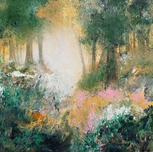 Varied forest par Bibiána Baranová, Peinture en vente sur Singulart