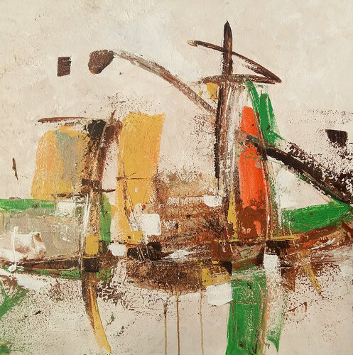 Garden II di Bibiána Baranová, Pittura in vendita su Singulart