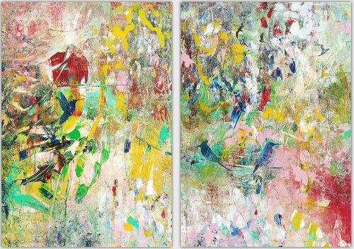 Hummingbirds par Bibiána Baranová, Peinture en vente sur Singulart