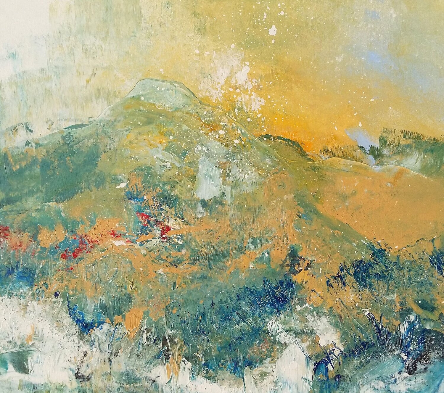 Landscape in the mountains Bibiána Baranová Originalgemälde zu verkaufen