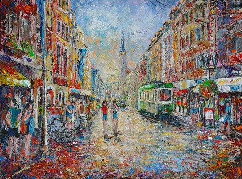 Summer in the City by Joke Bennis, Painting for Sale on Singulart