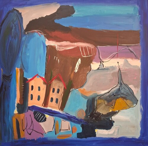 On ira voir la mer by Nathalie Da Silva, Painting for Sale on Singulart