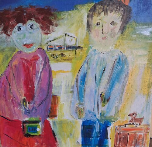 Les oubliés by Nathalie Da Silva, Painting for Sale on Singulart