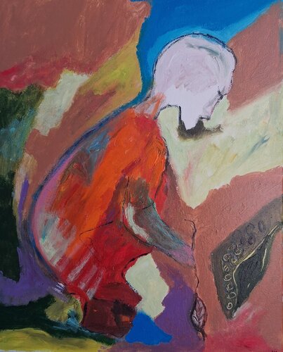 La croyance de Pierre by Nathalie Da Silva, Painting for Sale on Singulart