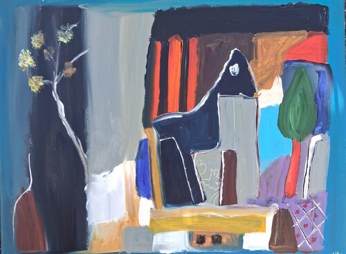 Une célébration by Nathalie Da Silva, Painting for Sale on Singulart