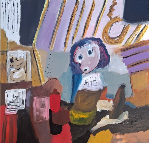 Vaisseau triste by Nathalie Da Silva, Painting for Sale on Singulart