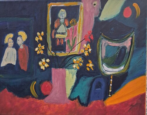 Une histoire russe by Nathalie Da Silva, Painting for Sale on Singulart