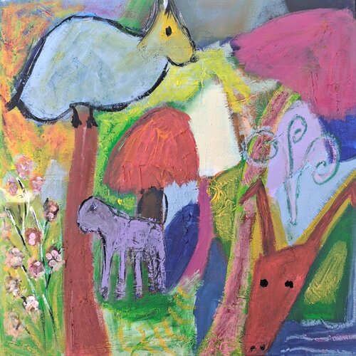 Avant de sonner l'heure by Nathalie Da Silva, Painting for Sale on Singulart