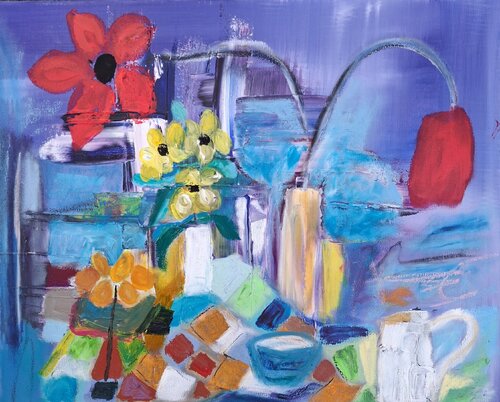 Allant vers une étrange euphorie by Nathalie Da Silva, Painting for Sale on Singulart